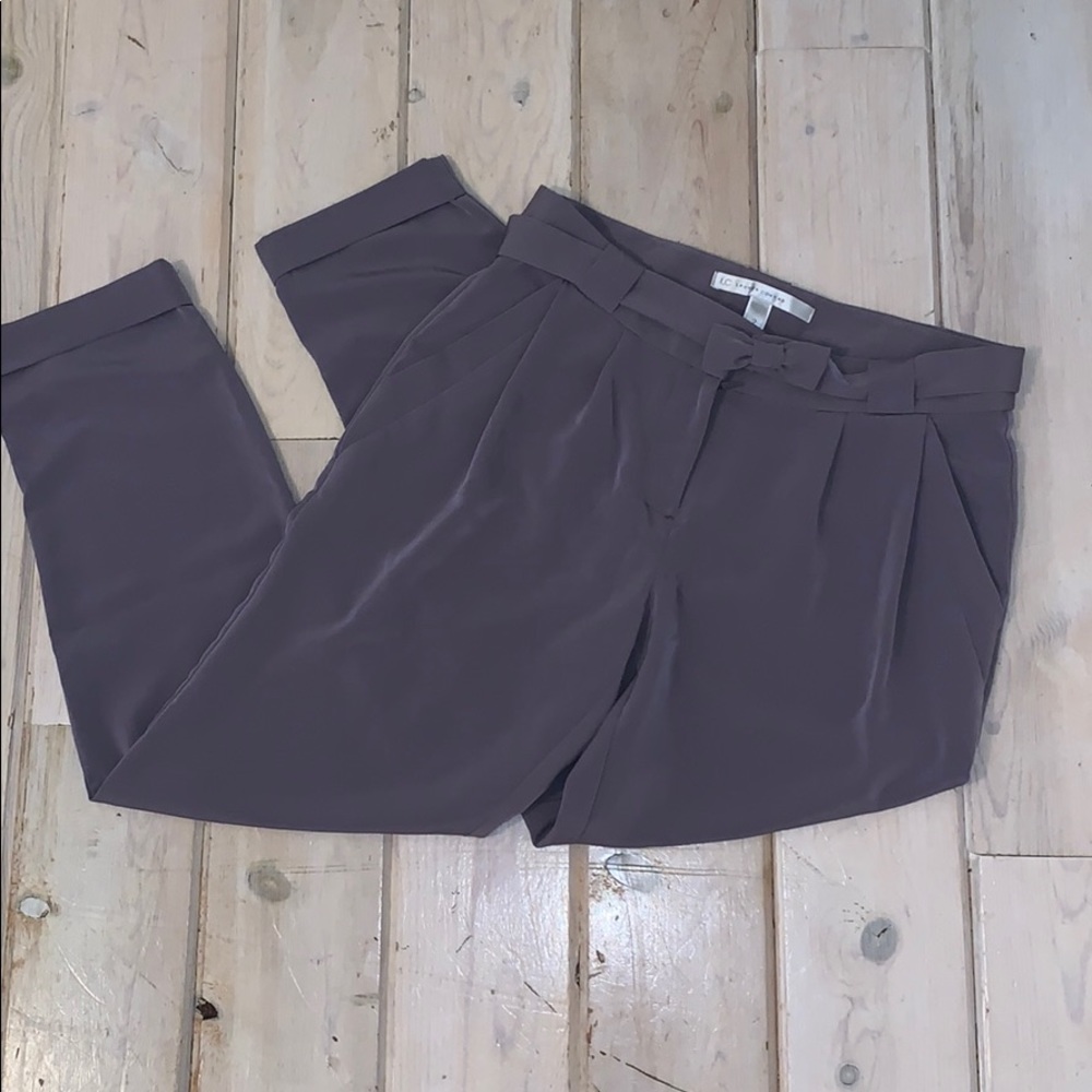 Gray Capri Dress Pants